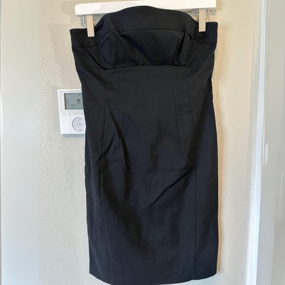 Express Black Strapless Dress